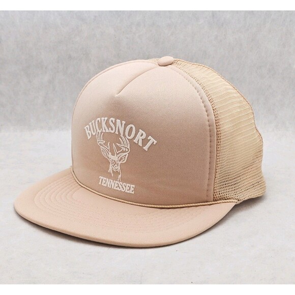 Vtg Trucker Hat Bucksnort Tennessee Graphic Foam & Mesh Snapback Adjustable Cap - Picture 2 of 6